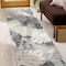 World Rug Gallery Palm Floral Leaves Indoor/Outdoor Runner Rug 2' x 7' Runner Gray 5553GRAY2X7 - alternate 5